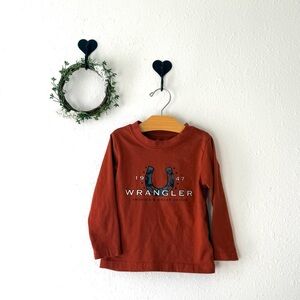 Wrangler Toddler Boy Long Sleeve Graphic Tee Size 3T